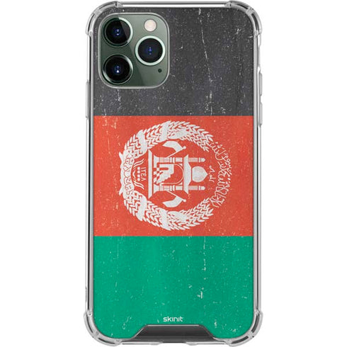 Afghanistan Flag Distressed iPhone 12 Pro Clear Case